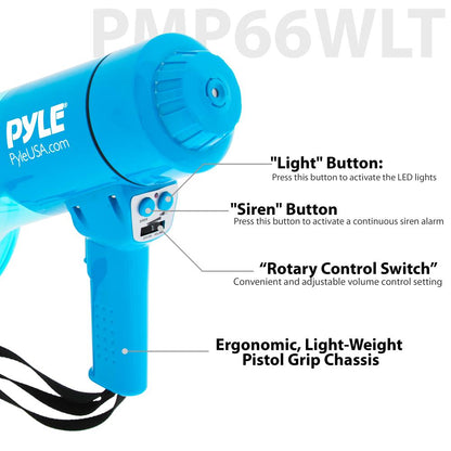 Waterproof Megaphone with LED Lights