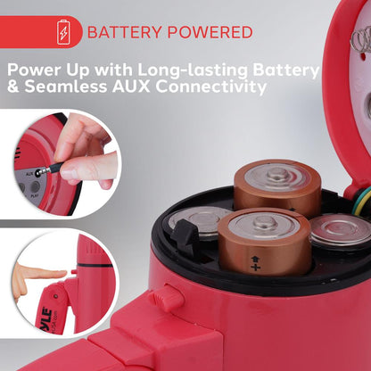 Portable Speaker Siren Bullhorn Megaphon Red 20W