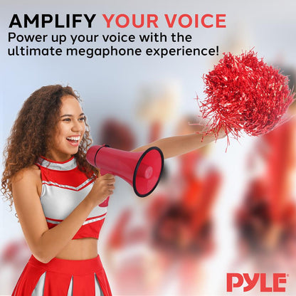 Portable Speaker Siren Bullhorn Megaphon Red 20W