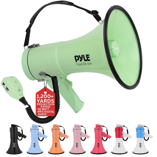 Portable Speaker Siren Bullhorn Megaphon Green 50W