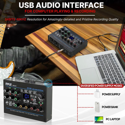 Professional USB Audio Interface 24 Digital Effects