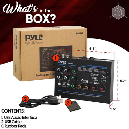 Professional USB Audio Interface 24 Digital Effects