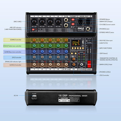 Compact Audio Mixer Pro Audio Interface