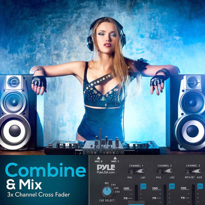 Wireless 3-Channel DJ Mixer
