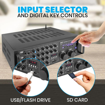 Bluetooth Karaoke Mixer Amplifier System