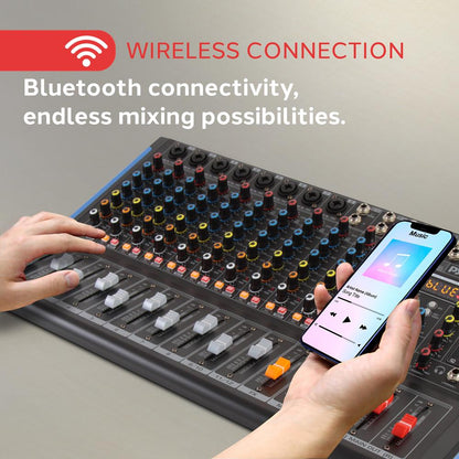 12-Ch Bluetooth Studio Pro Audio Mixer