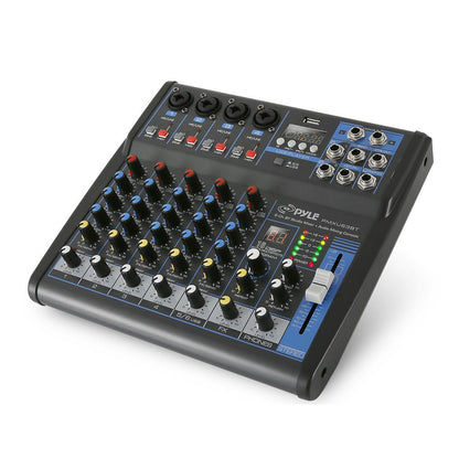 6-Ch Bluetooth Pro Audio DJ Sound Mixer