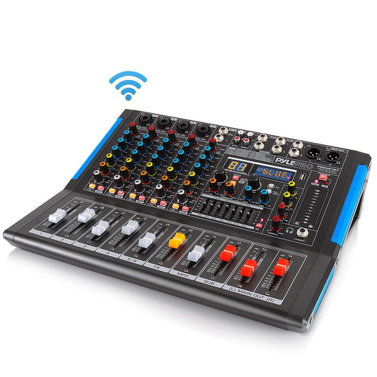 6-Ch Bluetooth Studio Pro Audio DJ Mixer