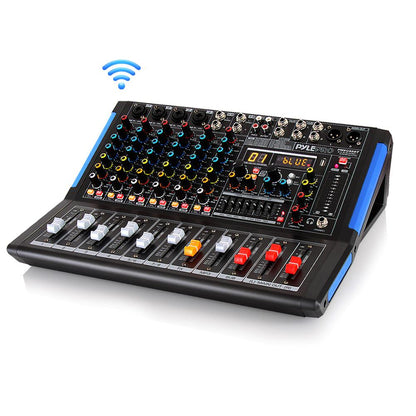 8-Ch Bluetooth Studio Pro Audio DJ Mixer