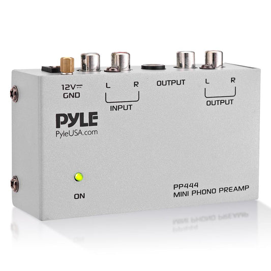 Ultra-Compact Phono Turntable Preamp with RCA & 1/4'' Outputs