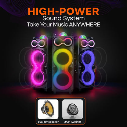 Dual 10” inch Wireless BT Streaming PA S