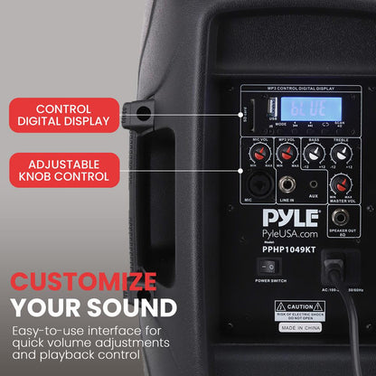 10" Active + Passive PA Speaker Kit