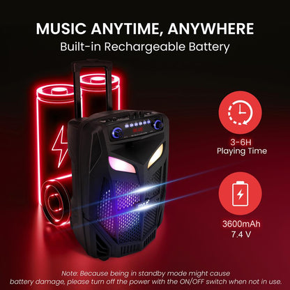 12” Portable PA Speaker 800W