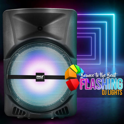 Portable PA Speaker with LED Lights