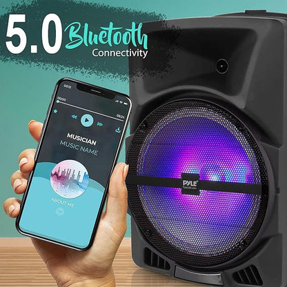 Portable PA Speaker with LED Lights