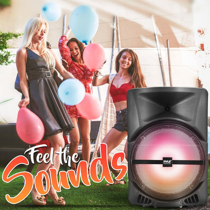 Portable PA Speaker with LED Lights