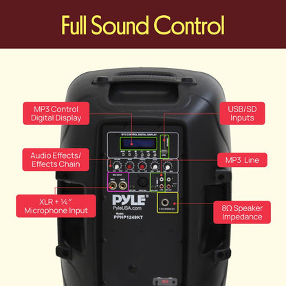 12" Active + Passive PA Speaker Kit