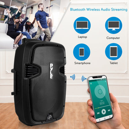 15’’ Bluetooth PA Speaker & Mic System