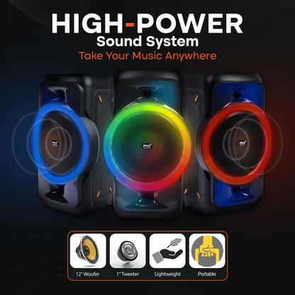 12" Inch Wireless BT Streaming PA Speake