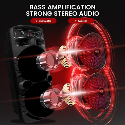 Dual 8” Portable PA Speaker