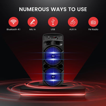 Dual 8” Portable PA Speaker