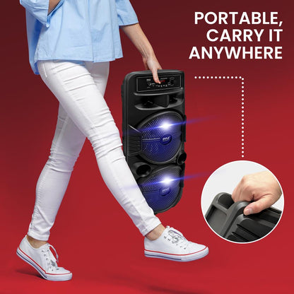 Dual 8” Portable PA Speaker