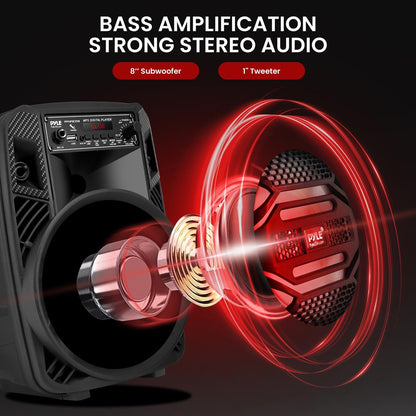 8” Portable PA Speaker 300W