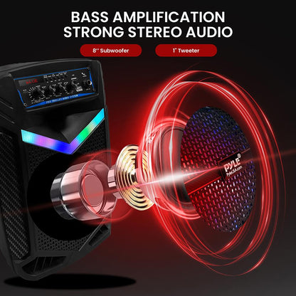 8” Portable PA Speaker 400W
