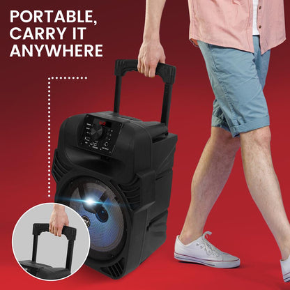 Portable PA Speaker with LED Lights 400W