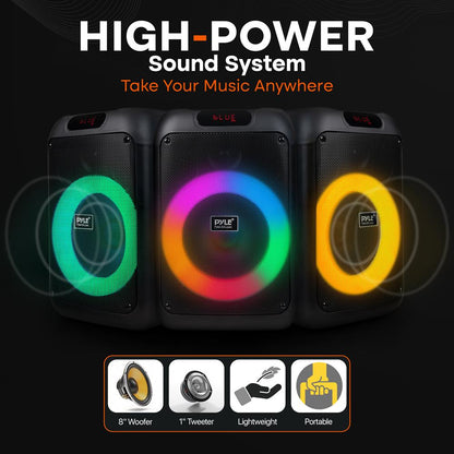 8" Inch Wireless BT Streaming Party Spea 100W