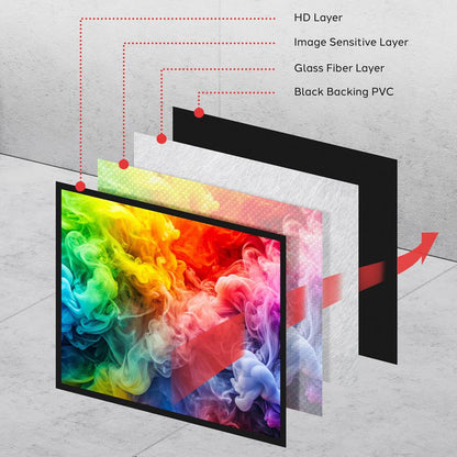 Motorized Plug-in Projector Screen, 72''