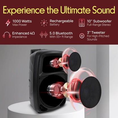 Portable PA Speaker & Microphone System