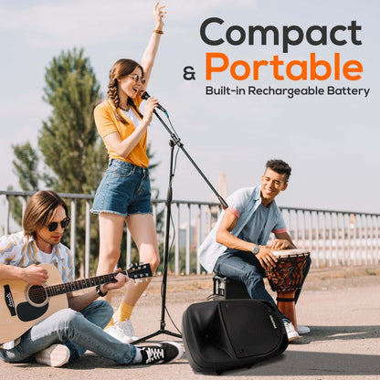 Portable PA Speaker & Microphone System 8"