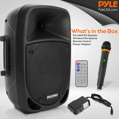 Portable PA Speaker & Microphone System 8"
