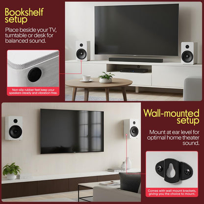 Bookshelf Speakers White