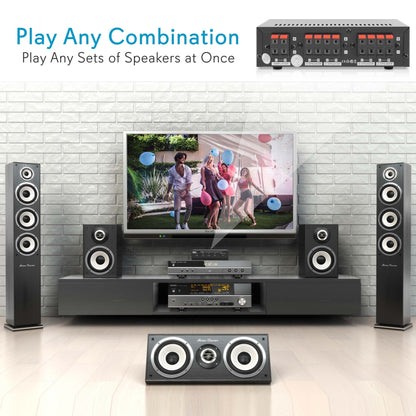 4-Ch. Stereo Speaker Selector