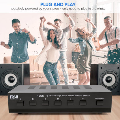 High Power Stereo Speaker Selector 6 Zone