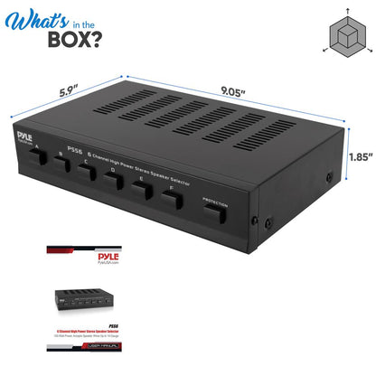 High Power Stereo Speaker Selector 6 Zone