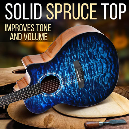 Acoustic Guitar Kit Blue