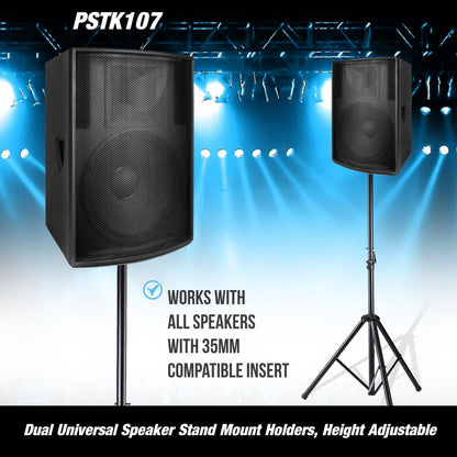 Dual Universal Speaker Stand Mounts