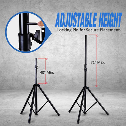 Dual Universal Speaker Stand Mounts