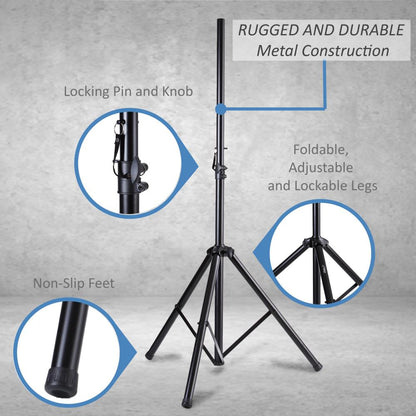 Dual Universal Speaker Stand Mounts