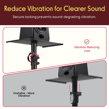 Dual Studio Monitor Speaker Stand Mounts