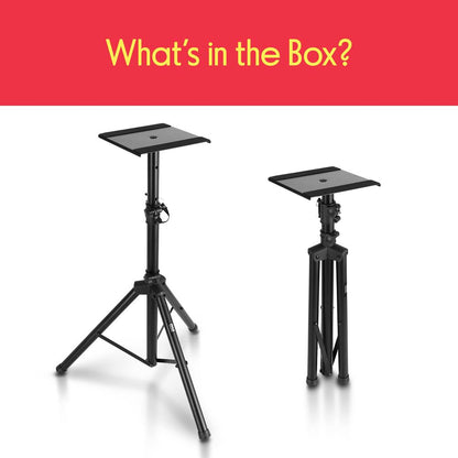 Dual Studio Monitor Speaker Stand Mounts