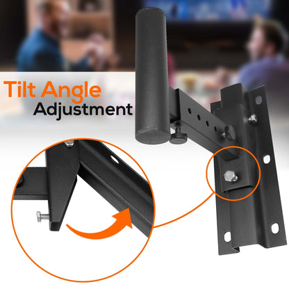 Dual Wall Mount Speaker Brackets, Pair