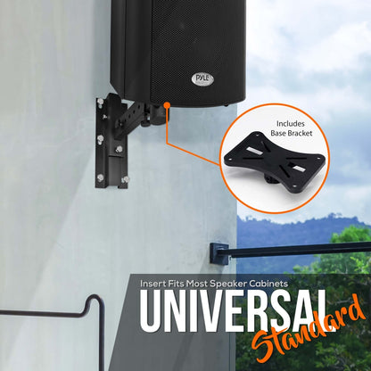 Dual Wall Mount Speaker Brackets, Pair
