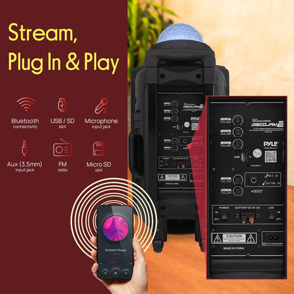 Bluetooth PA Speaker & Mic Bundle Kit