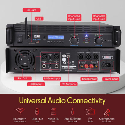 2-Ch. Bluetooth Pro Audio Amplifier