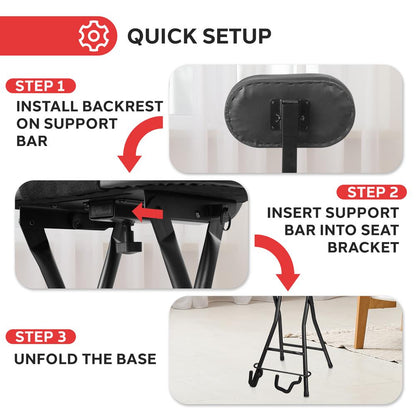 Guitar Seat with Padded Cushion